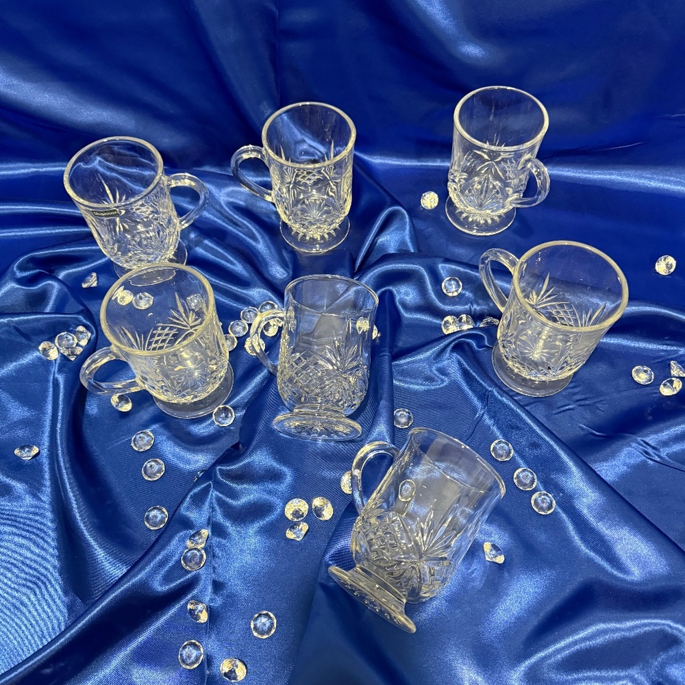 Dublin Collection Set of 4 Crystal Tea Coffee Mug 12oz Shannon by Godinger